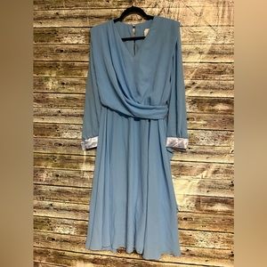 Vintage sheer long sleeve dress